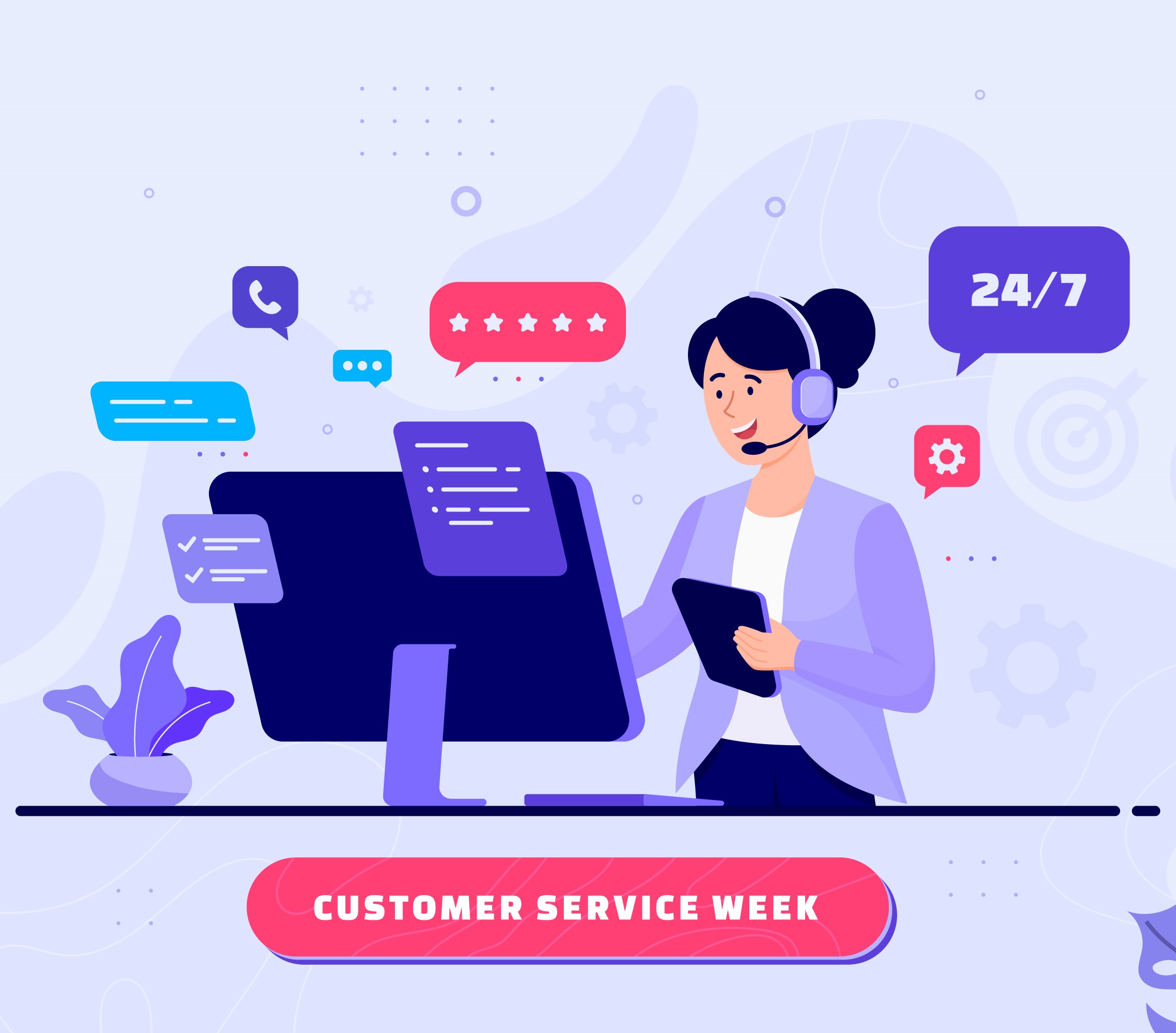 customer service desk